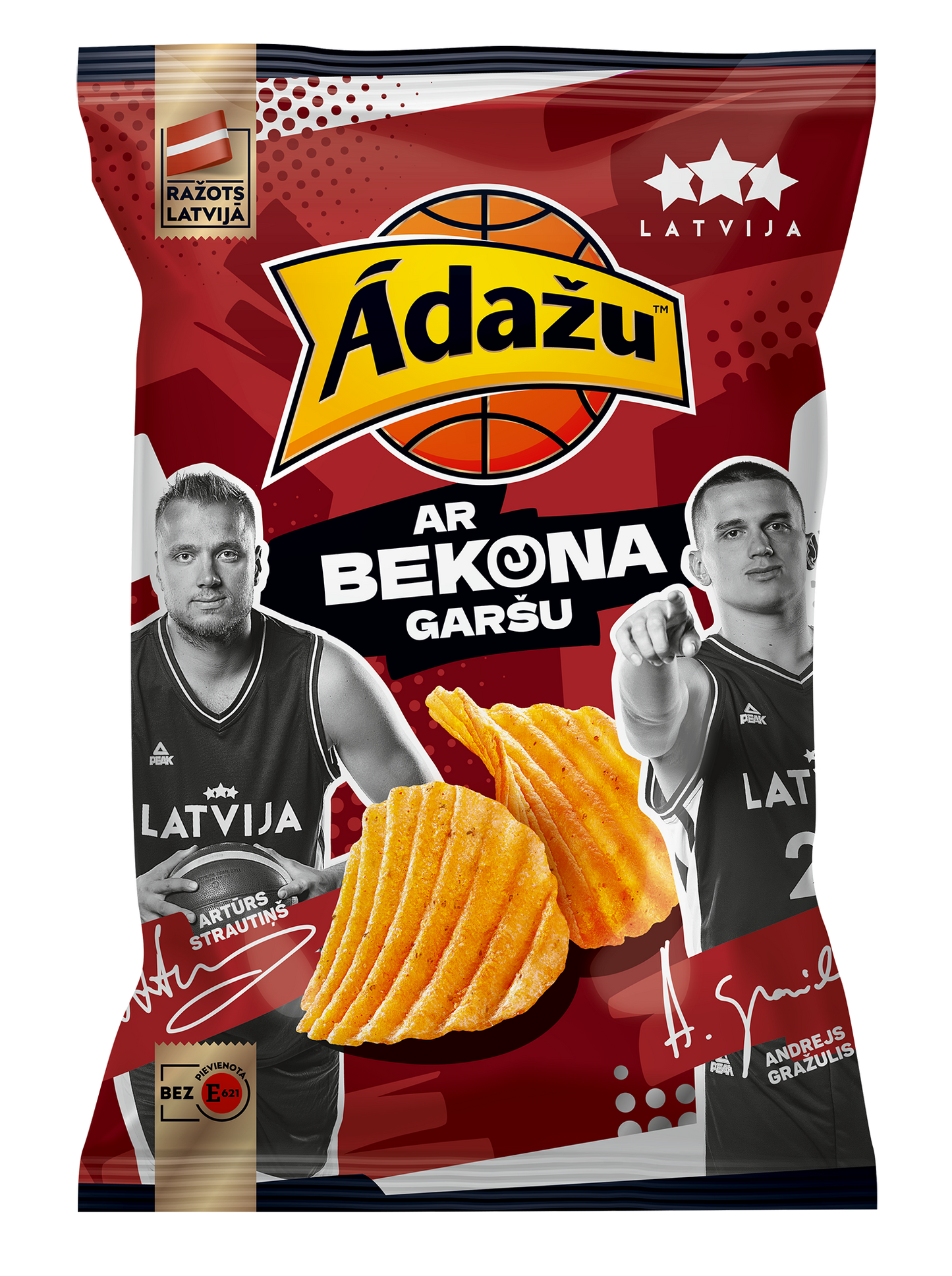 Čipsi ĀDAŽU ar bekona garšu 130g