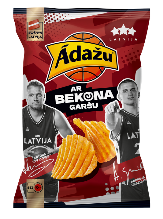 Čipsi ĀDAŽU ar bekona garšu 130g