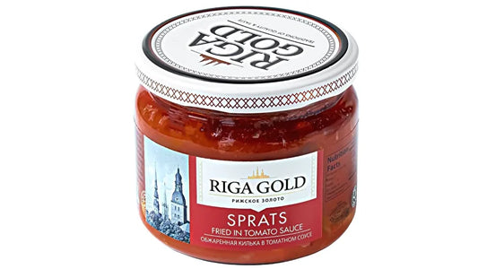 Riga gold Ceptas šprotes tomātu mērcē 280g