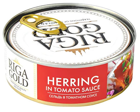 Riga gold  Siļķe tomātu mērcē 240g