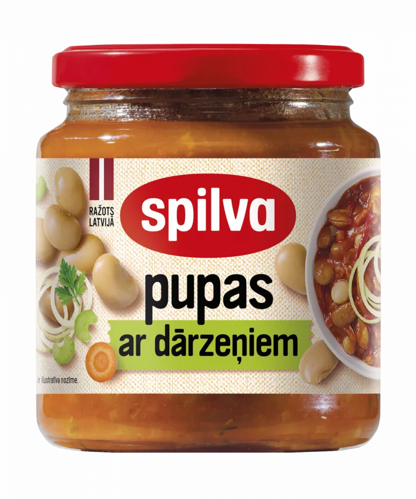 Spilva Pupas ar dārzeņiem 0.58l