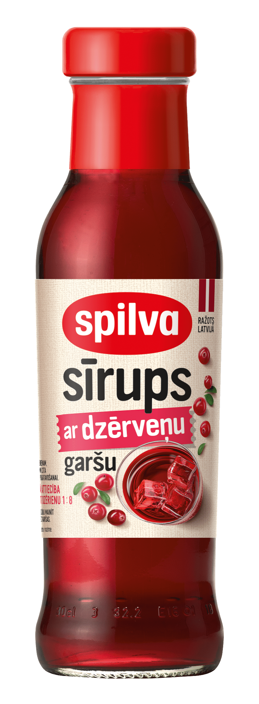 Spilva Sīrups ar dzērveņu garšu 340g