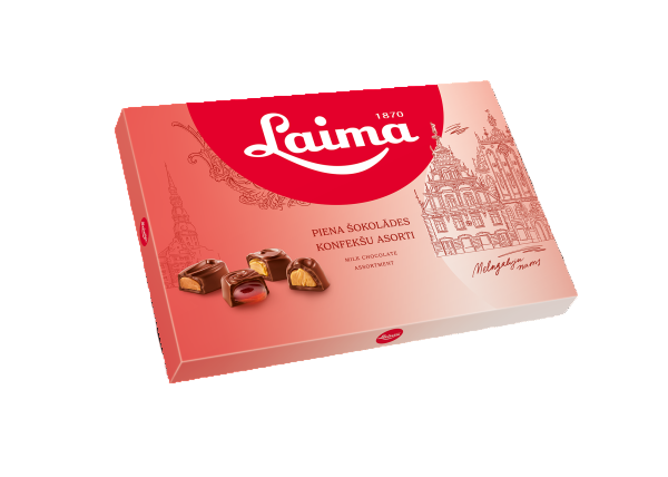 LAIMA PIENA ŠOKOLĀDES KONFEKŠU IZLASE 215g