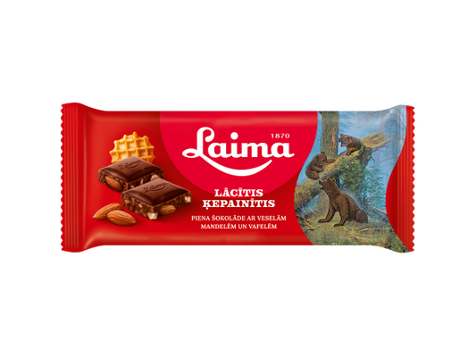 LAIMA PIENA ŠOKOLĀDE LĀCĪTIS ĶEPAINĪTIS 90g
