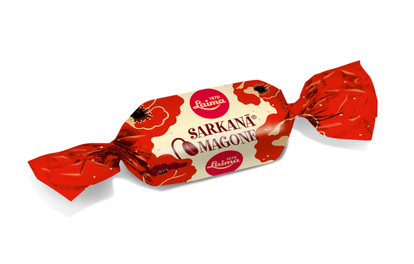 LAIMA ŠOKOLĀDES KONFEKTES SARKANĀ MAGONE 200g