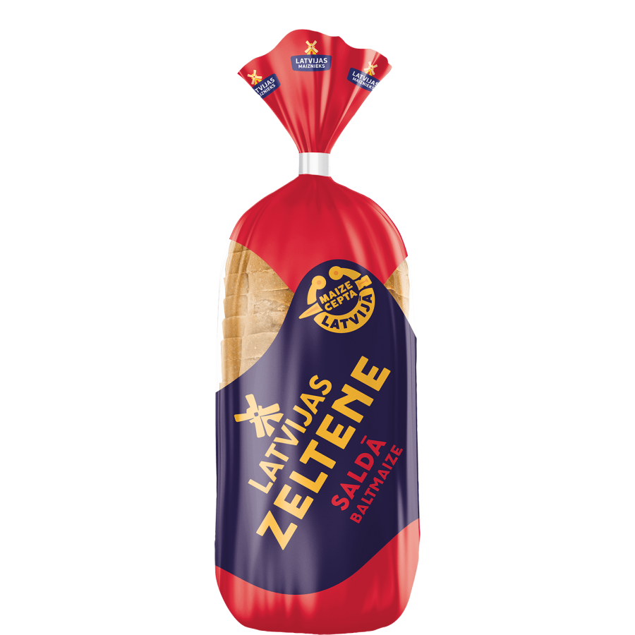 Latvijas maiznieks "LATVIJAS ZELTENE" saldā baltmaize 350g