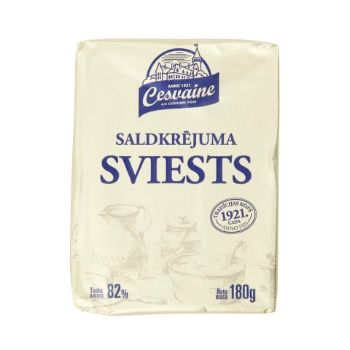 Sviests saldkrējuma Цесвайне 82% 180г