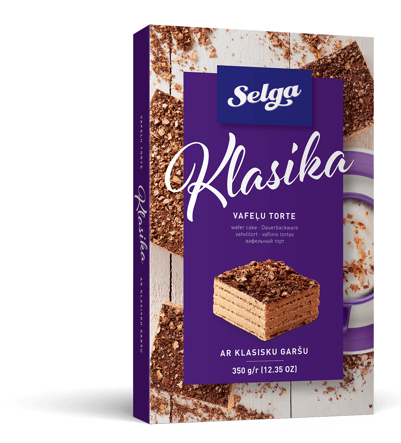 SELGA VAFEĻU TORTE KLASIKA 350g