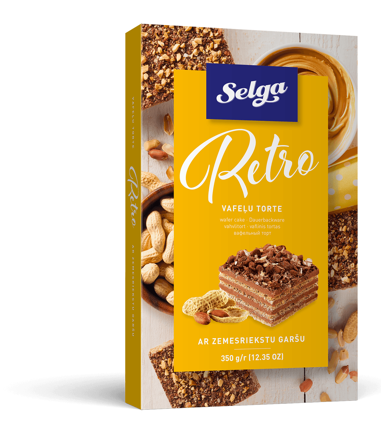 SELGA VAFEĻU TORTE RETRO 350g