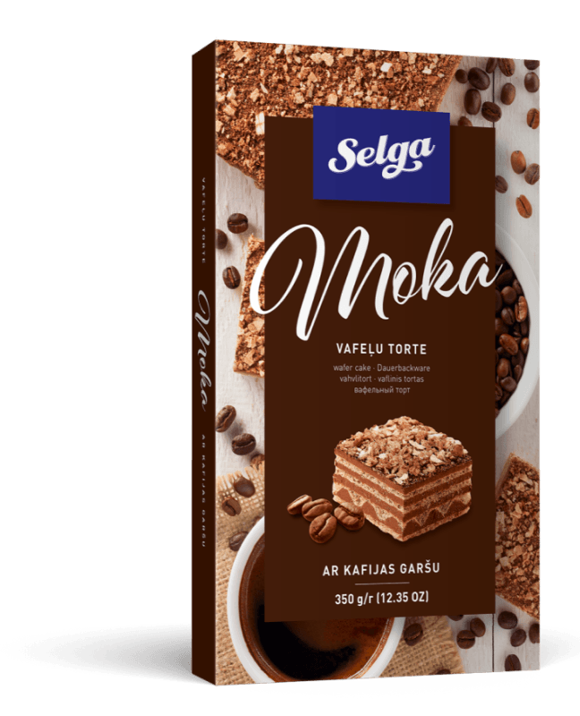 SELGA VAFEĻU TORTE MOKA 350g