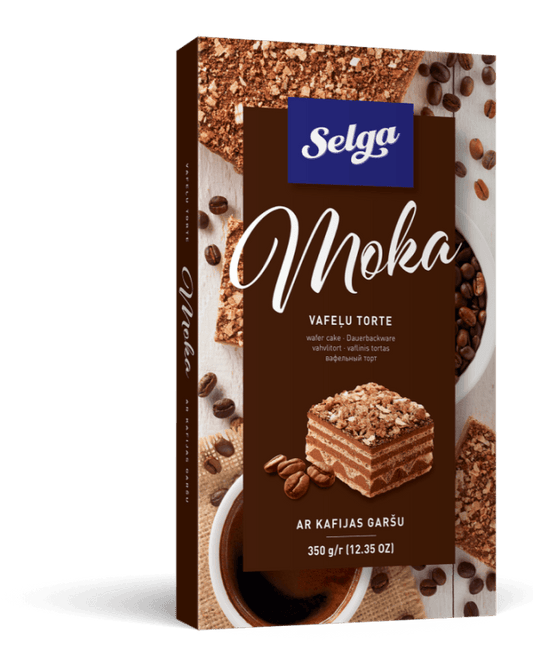 SELGA VAFEĻU TORTE MOKA 350g