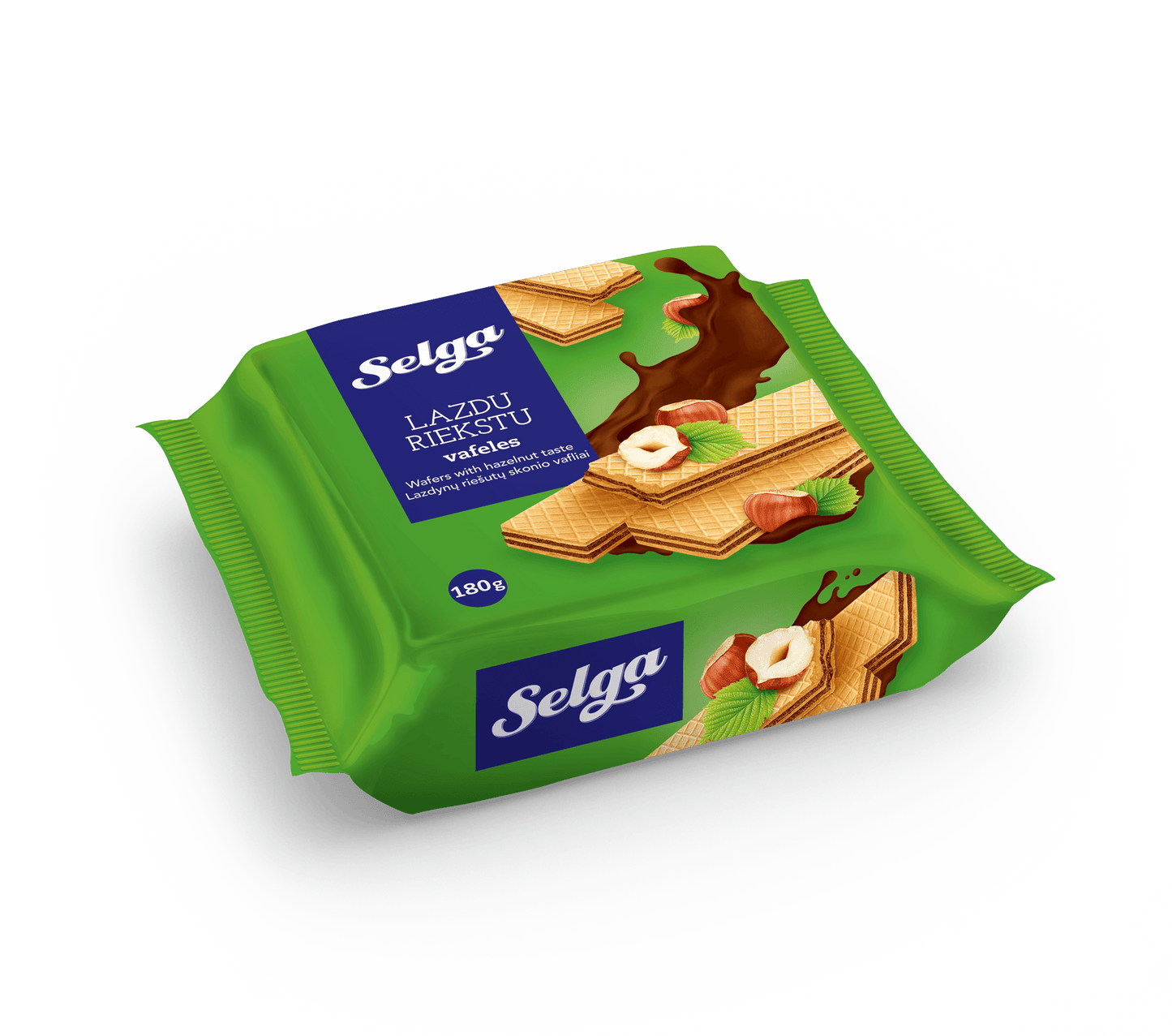 SELGA LAZDU RIEKSTU VAFELES 180g