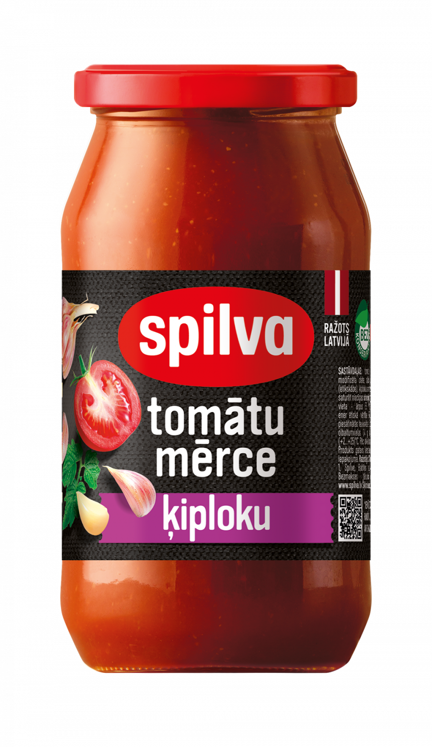 Spilva Ķiploku tomātu mērce 0.53L
