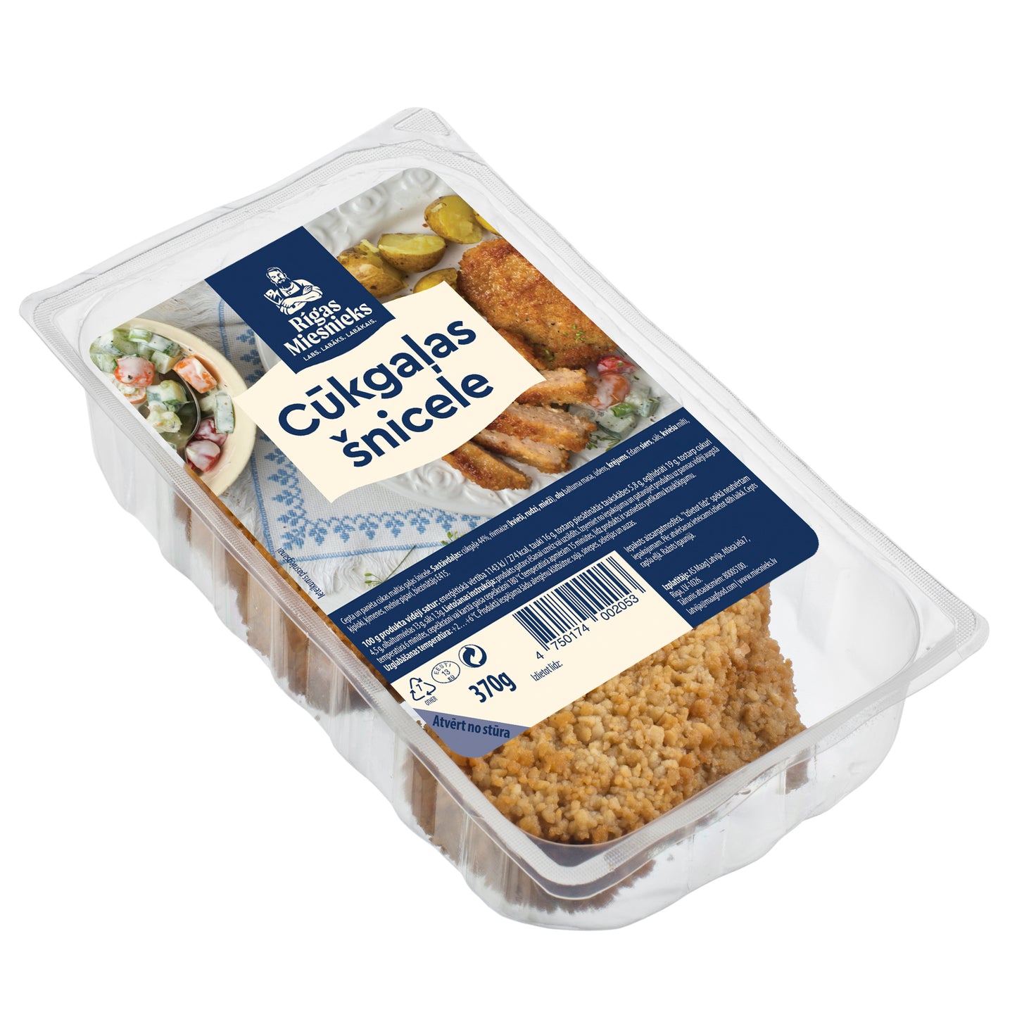 Rīgas Miesnieks  Cūkgaļas šnicele 370g