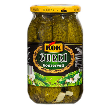 KOK Gurķi konservēti 870g.