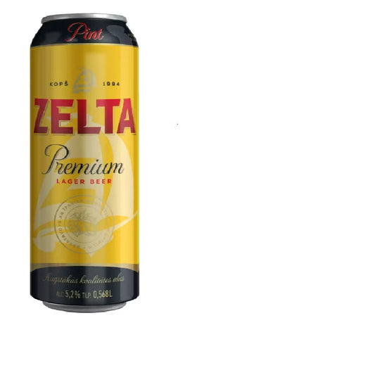Alus ZELTA, 5,2%, bundžā, 0.568l