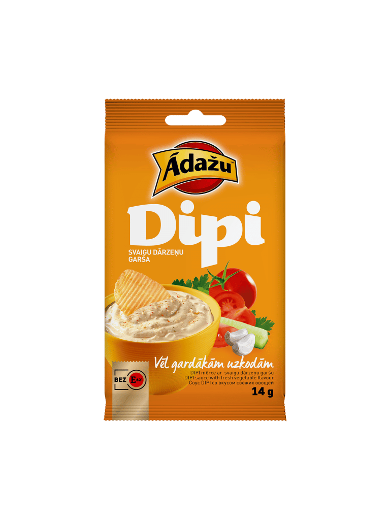 Dipi mērcīte ar dārzeņu garšu