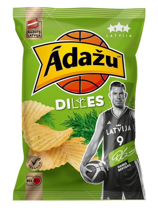 Ādažu Čipsi  Ar diļļu garšu 130g