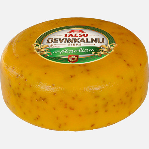 Talsu Deviņkalnu siers ar Amoliņu apm 300g