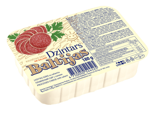 Kausētais siers "Baltijas Dzintars" ar salami 180g