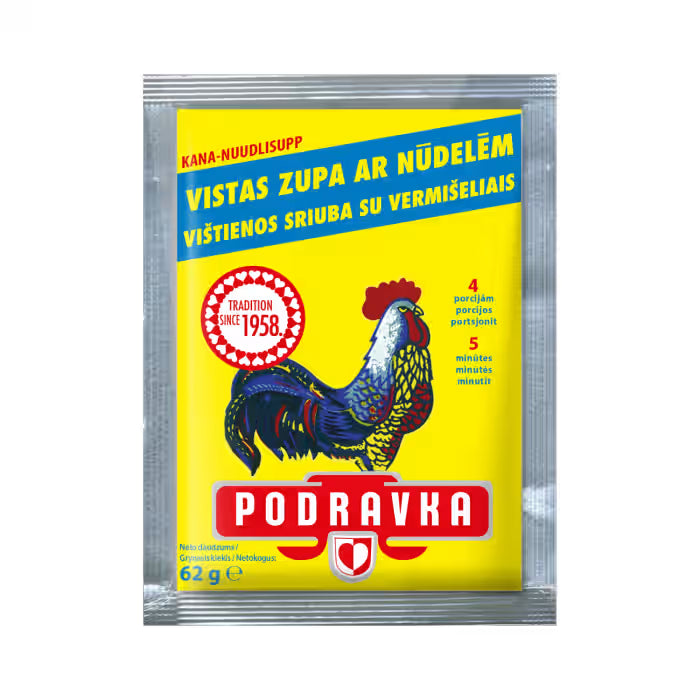 Podravka Sausā zupa  vistas ar nūdelēm 62g