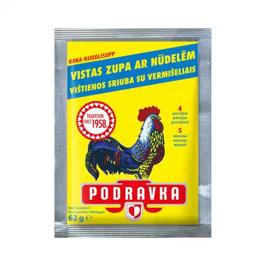 Podravka Sausā zupa  vistas ar nūdelēm 62g