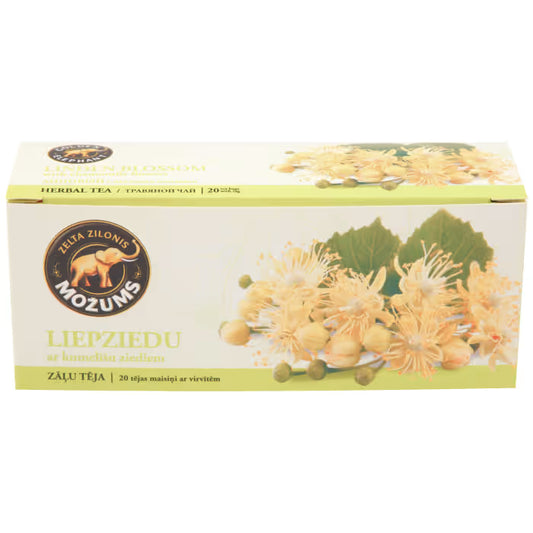 Zāļu tēja MOŽUMS Liepziedu, ar virvīti, 20x1.5g