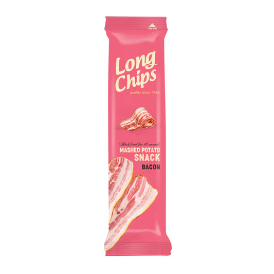 Long Chips kartupeļu čipsi ar bekona garšu 75g