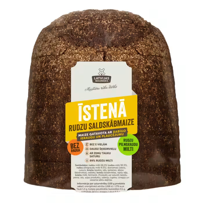 Latvijas maiznieks  ĪSTENĀ rudzu saldskābmaize 730g
