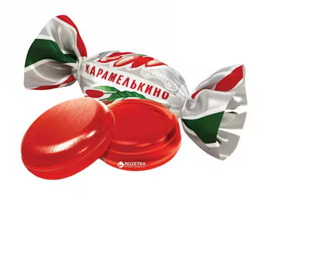 Karameles ROSHEN ar bārbeļu garšu "Karamelkino" 200g