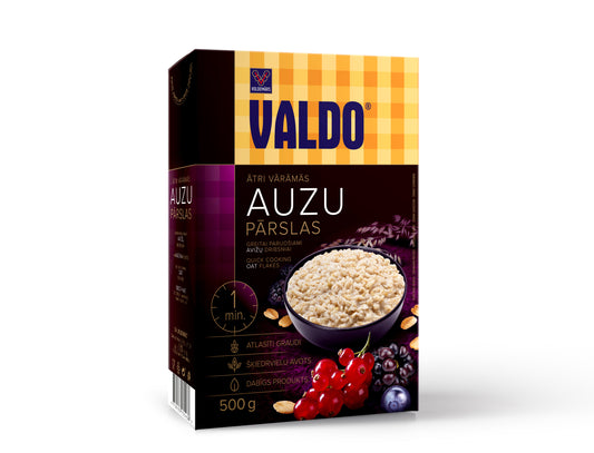 Valdo Auzu pārslas ātri vārāmās 500g,