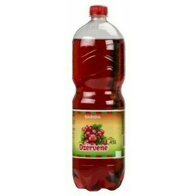 Darida Gāzēts dzēriens Dzērveņu limonāde 1.45l,