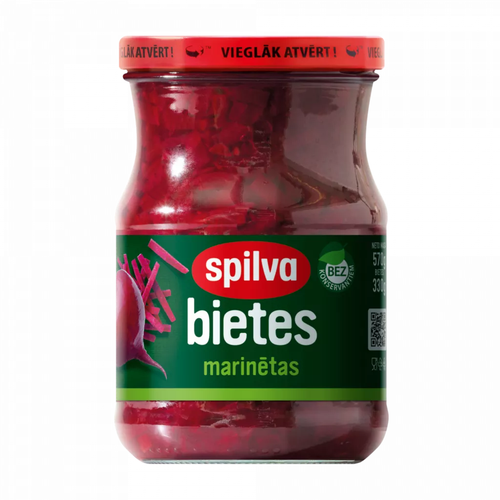 Spilva Marinētas bietes klasiskās 580ml