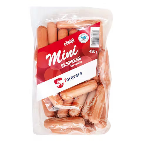 Forevers Mini cīsiņi EKSPRESS vārīti, 450g
