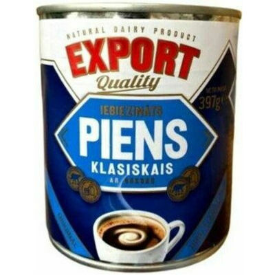 Iebiezināts piens ar cukuru Klasiskais 397g, Export