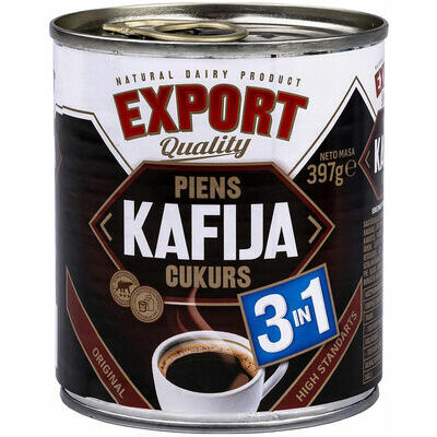EXPORT Iebiezināts piens ar kafiju 385g
