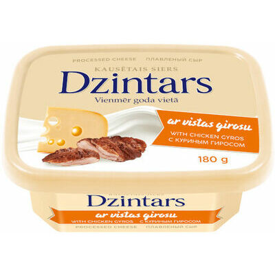 Dzintars  Kausētais siers ar vistas girosu 180g