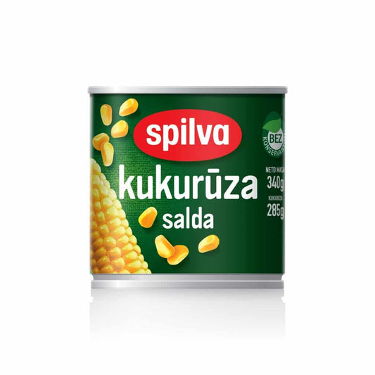Spilva Konservēta kukurūza 340g