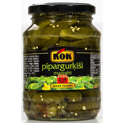Marinēti Pipargurķīši 2-5cm190g KOK