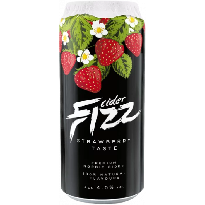 Fizz - Sidrs zemeņu bundža 0,5l