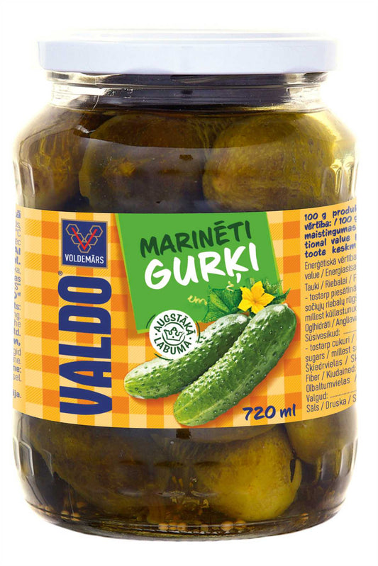 Gurķi VALDO marinēti 720ml