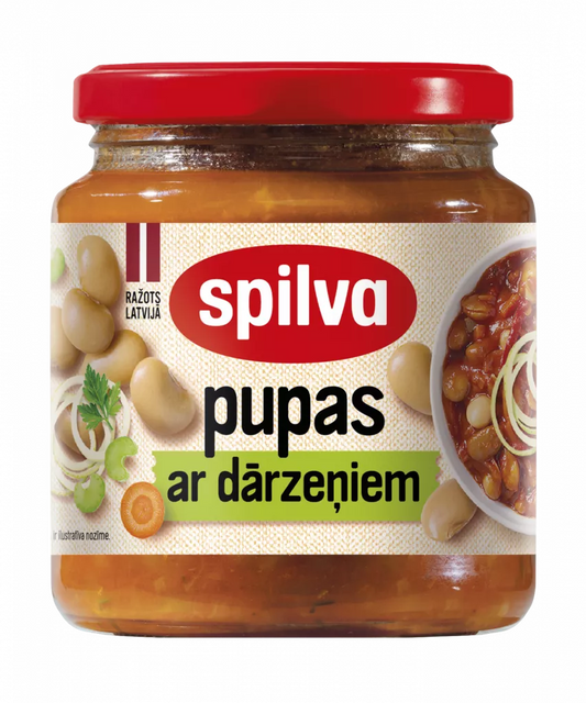 Spilva Pupas ar dārzeņiem 0.58l