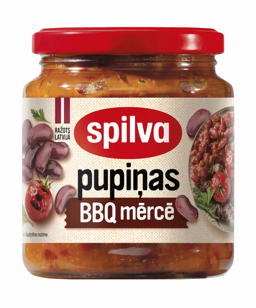 Spilva Pupiņas BBQ mērcē 0.58l