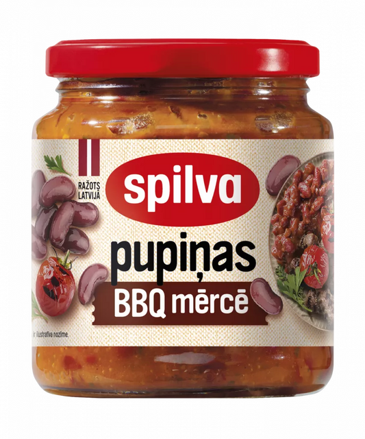 Spilva Pupiņas BBQ mērcē 0.58l