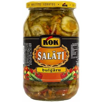 Salāti konservēti, Bulgāru 850g (430g), KOK