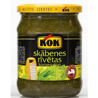 KOK Skābenes rīvētas konservētas 470g