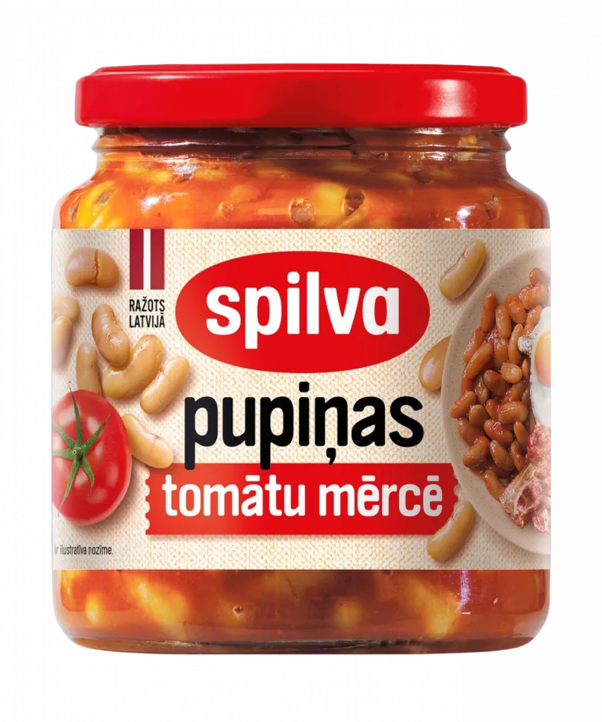 Pupiņas tomātu mērcē