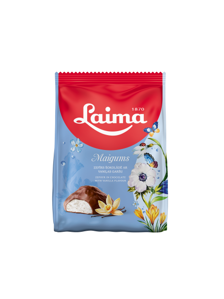 LAIMA MAIGUMS VANIĻAS ZEFĪRS TUMŠAJĀ ŠOKOLĀDĒ 175g