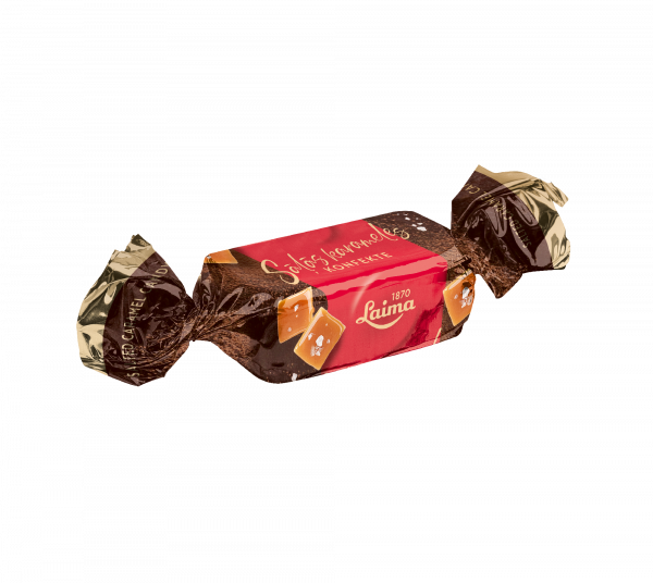 ŠOKOLĀDES KONFEKTE AR SĀĻO KARAMELI 200g (iepakots veikalá)