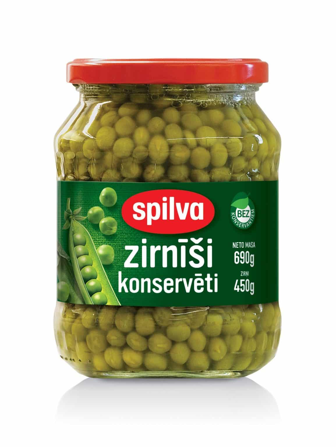 Spilva Konservēti zirnīši  720ml